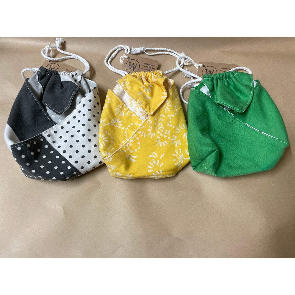 Origami Drawstring Reusable Gift Bag