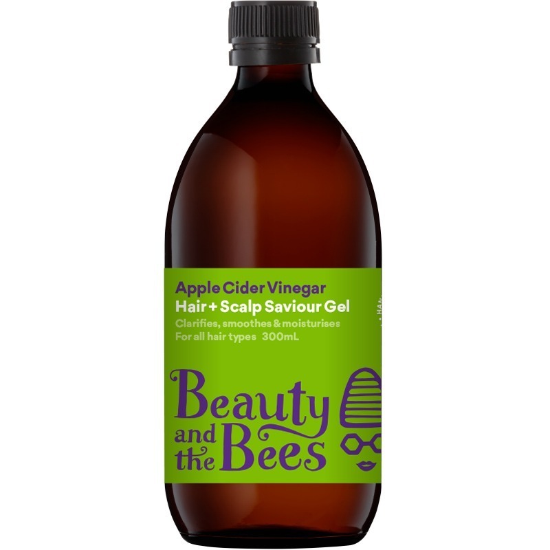 Apple Cider Vinegar Hair &amp; Scalp Saviour Gel - 300ml in Glass Bottle.