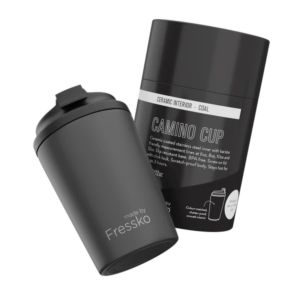 Ceramic Lined Camino Cup By Fressko in Coal, Urban Revolution.