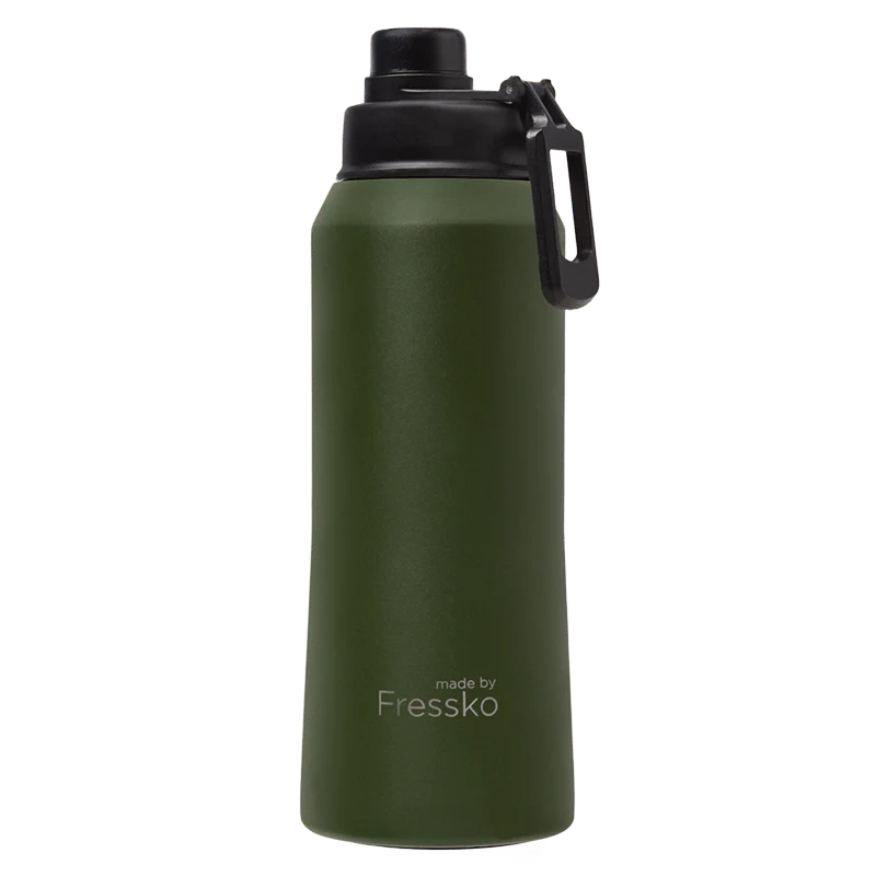 Fressko &quot;Core&quot; 1L Insulated Stainless Steel Drink Bottle with Sports Lid