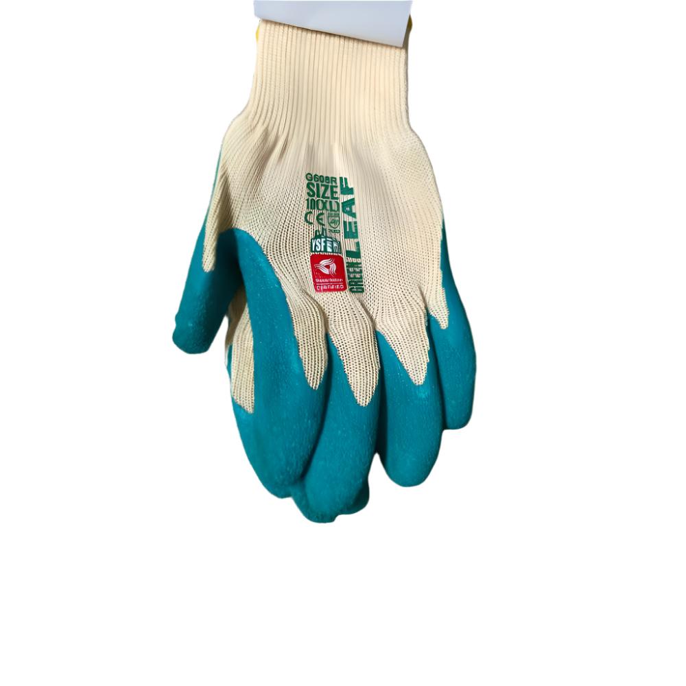 cotton and latex heavy duty garden gloves