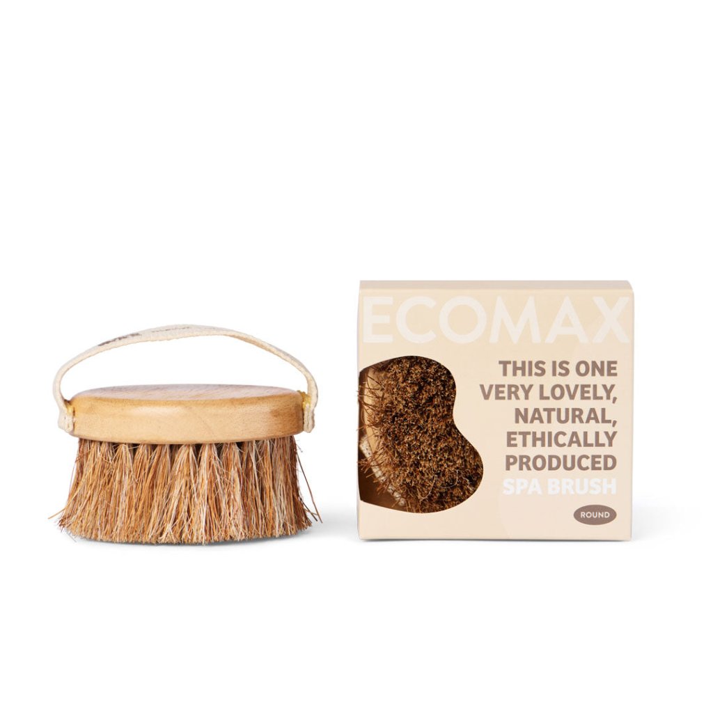 Eco Max Round Spa Brush with Natural Bristles, Urban Revolution.