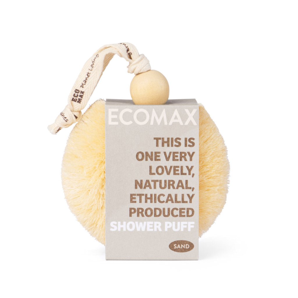 Eco Max Natural Fibre Shower Puff - Sand