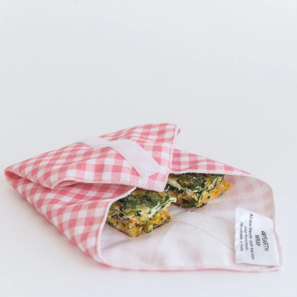 4MyEarth Reusable Food Wrap - Red Gingham.