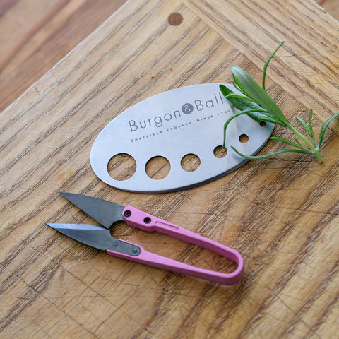 Herb snip and herb stripper by Burgon and Ball