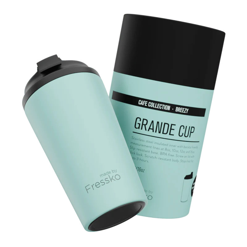 The &#39;Grande&#39; 16oz Insulated Coffee Cup, from Fressko