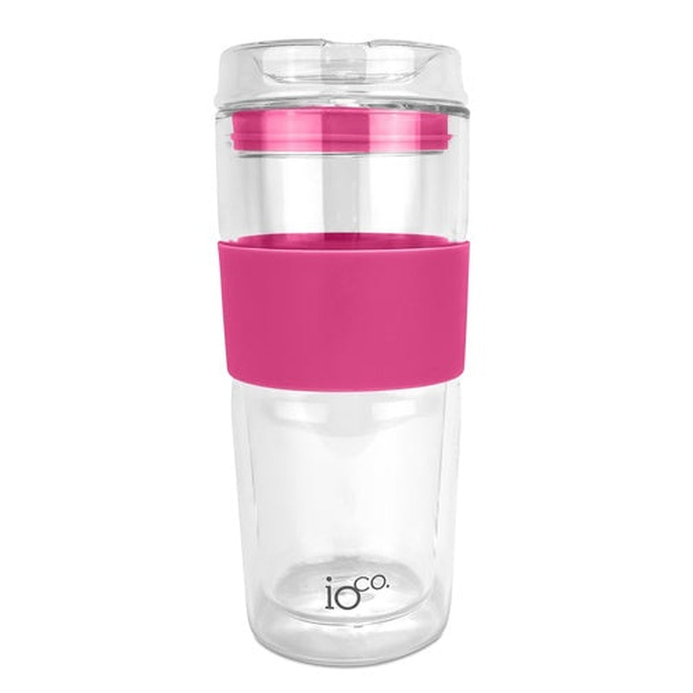 IOco 16oz Reusable Glass Coffee Cup