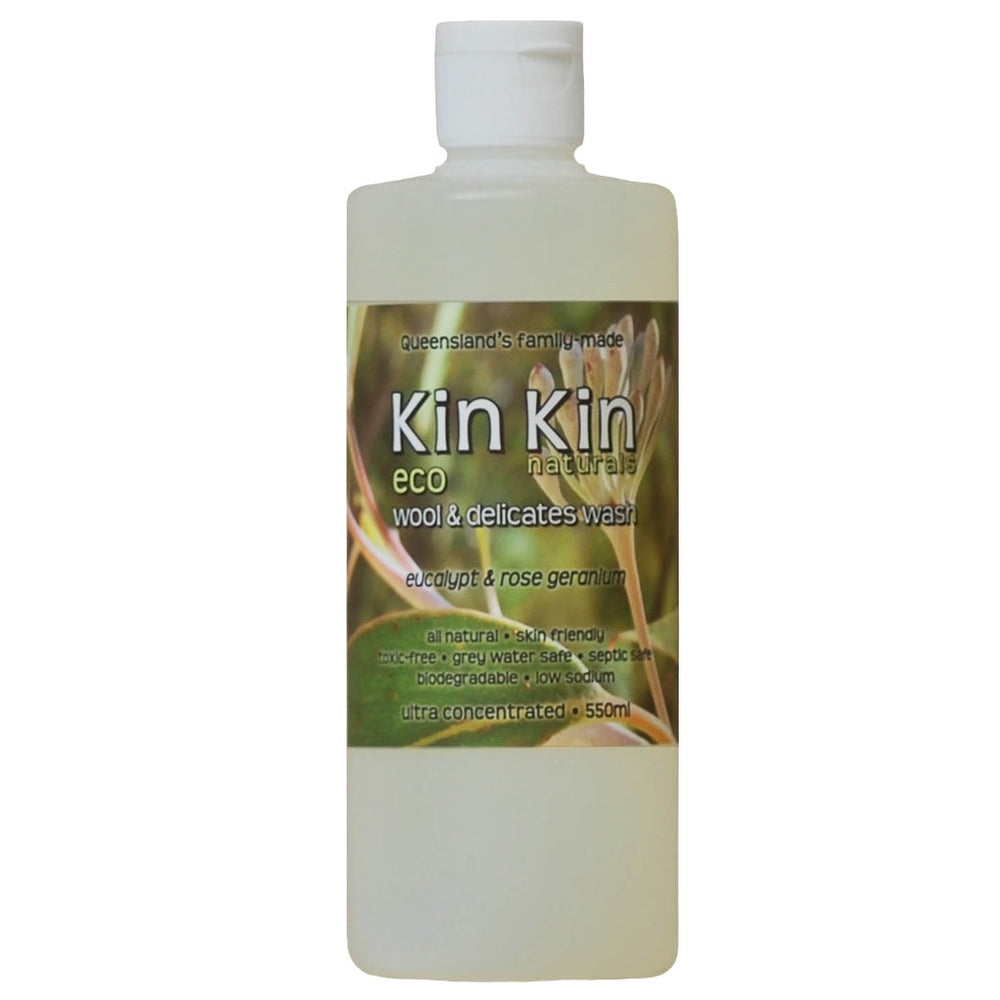 Kin Kin Wool &amp; Delicates Wash in Eucalypt and Rose Geranium- 1050ml, Urban Revolution.