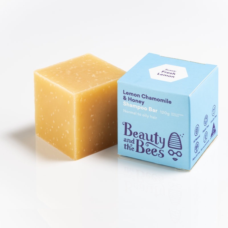 Beauty &amp; the Bees - Lemon &amp; Chamomile Shampoo Bar for Normal to Oily Hair, Urban Revolution.