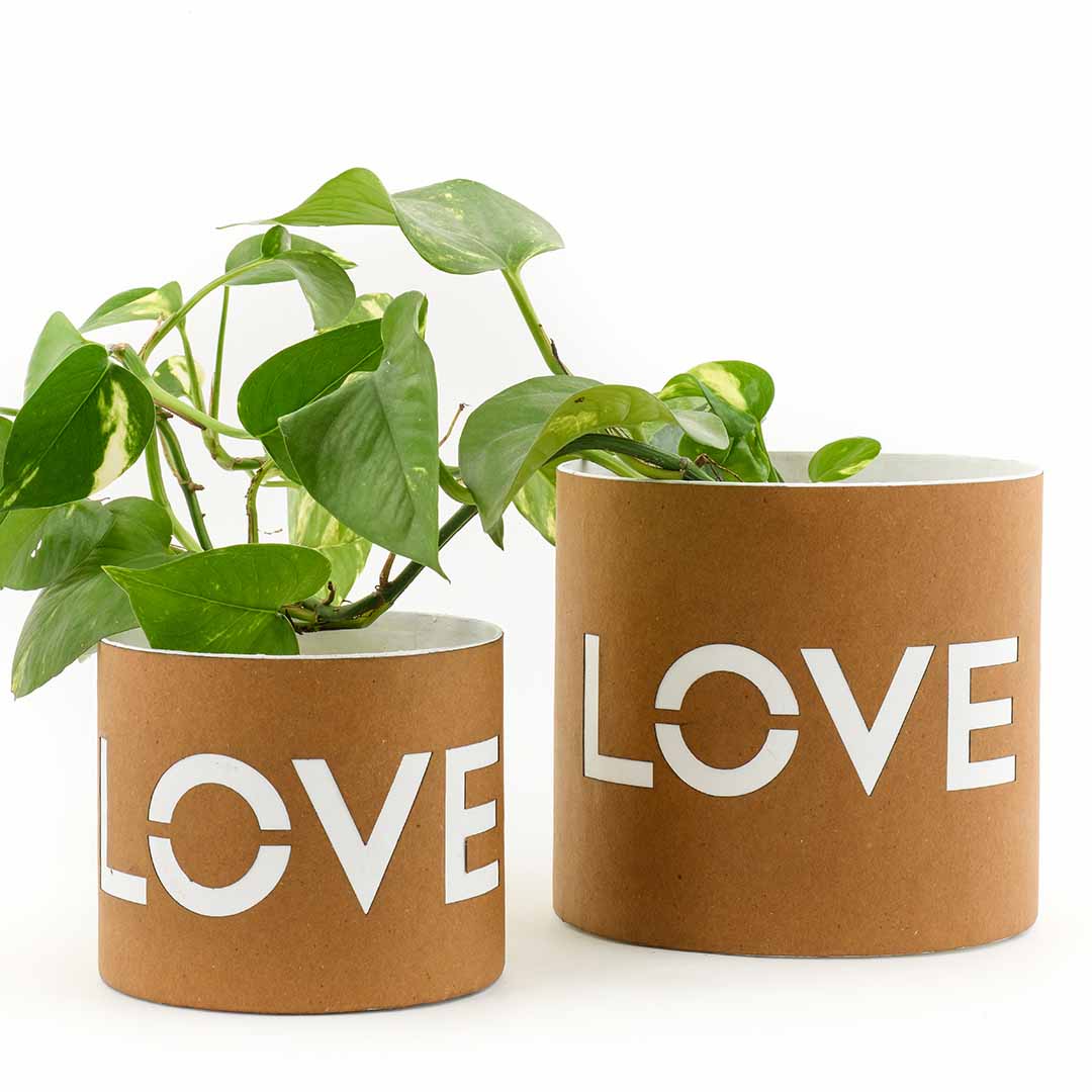 Eco Max Paper Pottery Plant Pot - Love Naturally