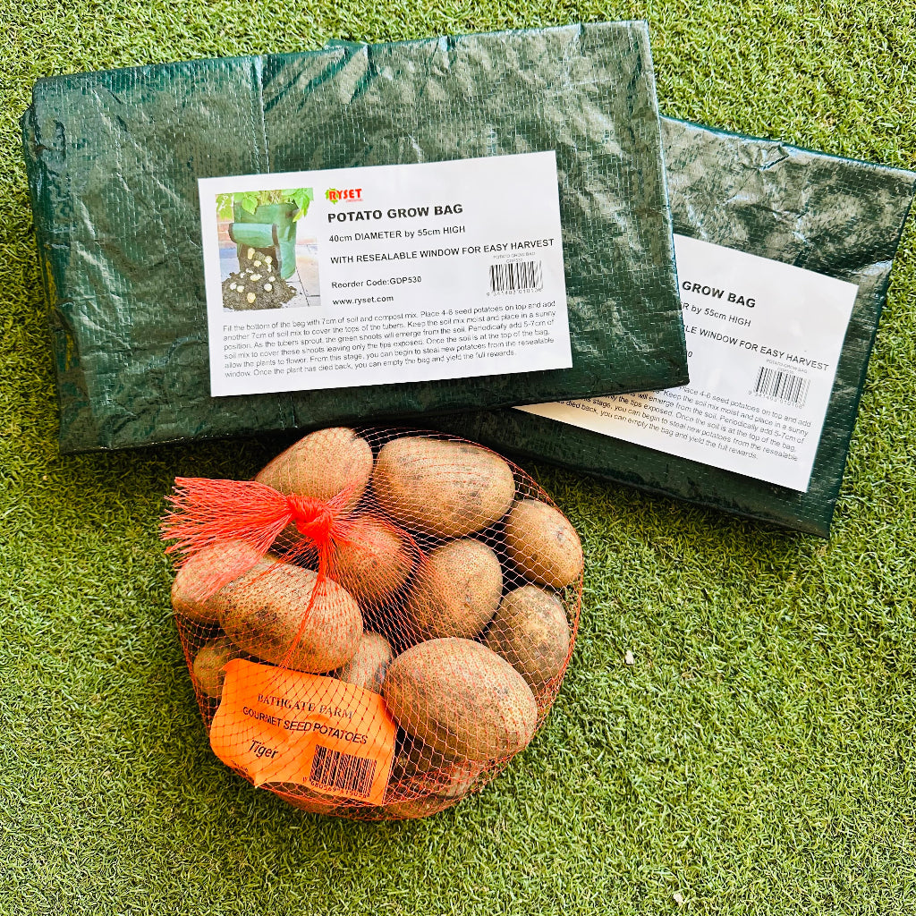 Ultimate Potato Growing Kit with 1kg Seed Potatoes and 2x Potato Grow Bags