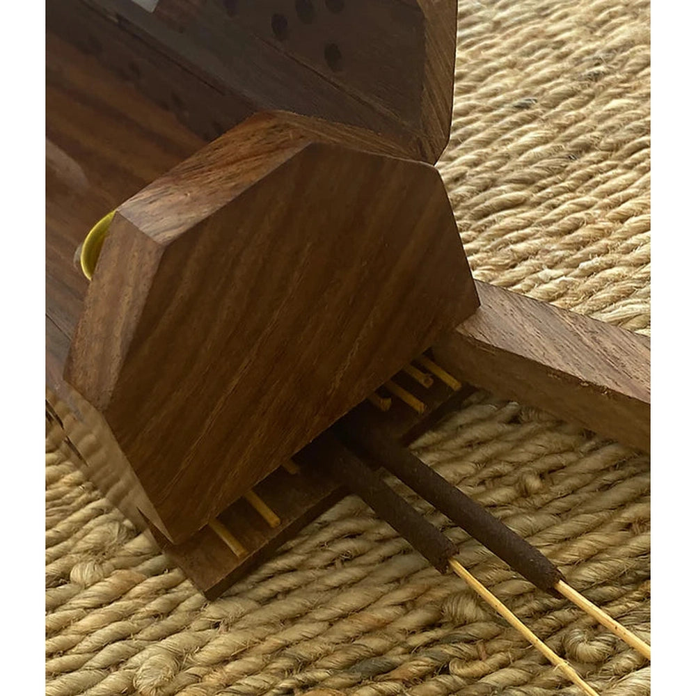 Rosewood Cutwork Incense Holder