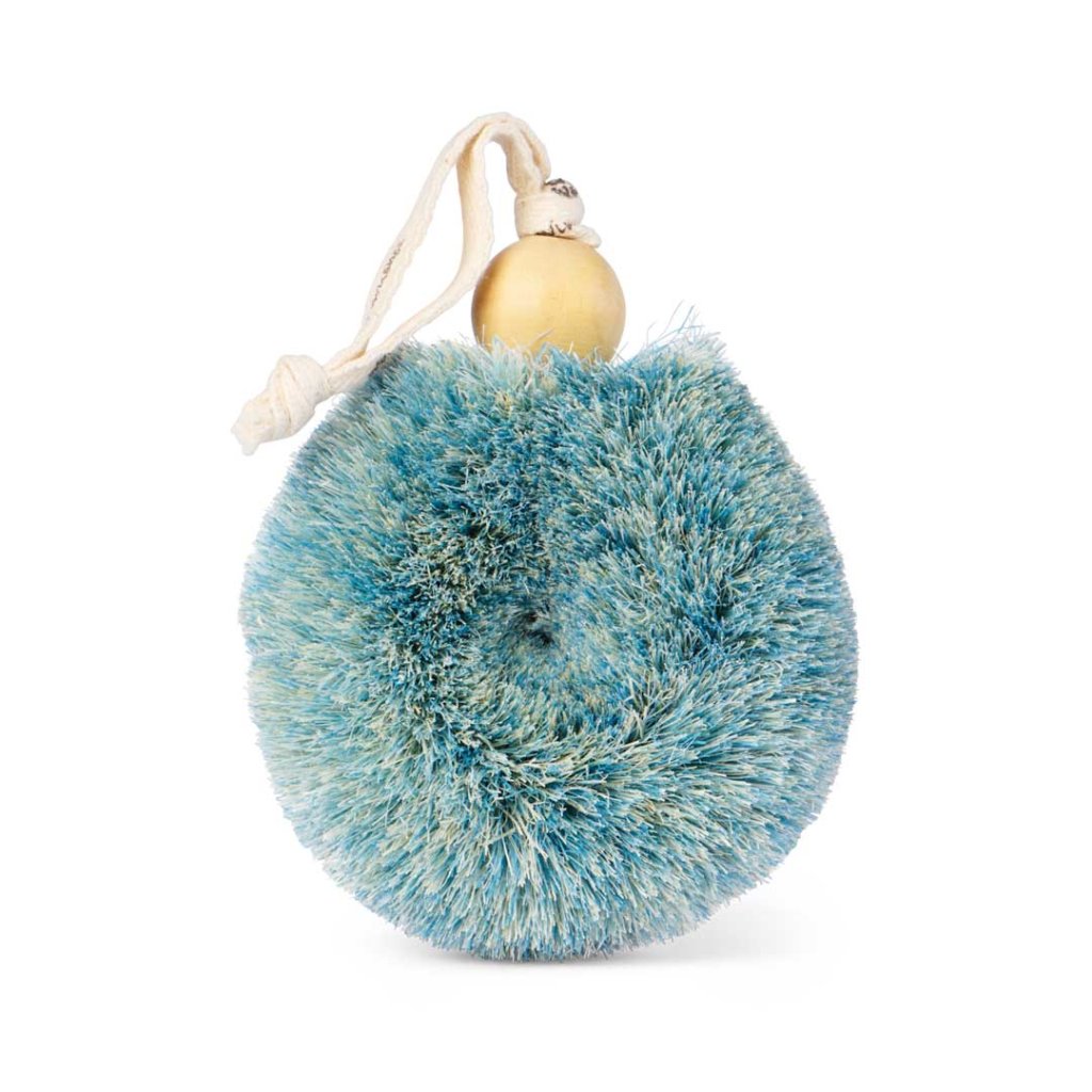 Eco Max Natural Fibre Shower Puff - Blue