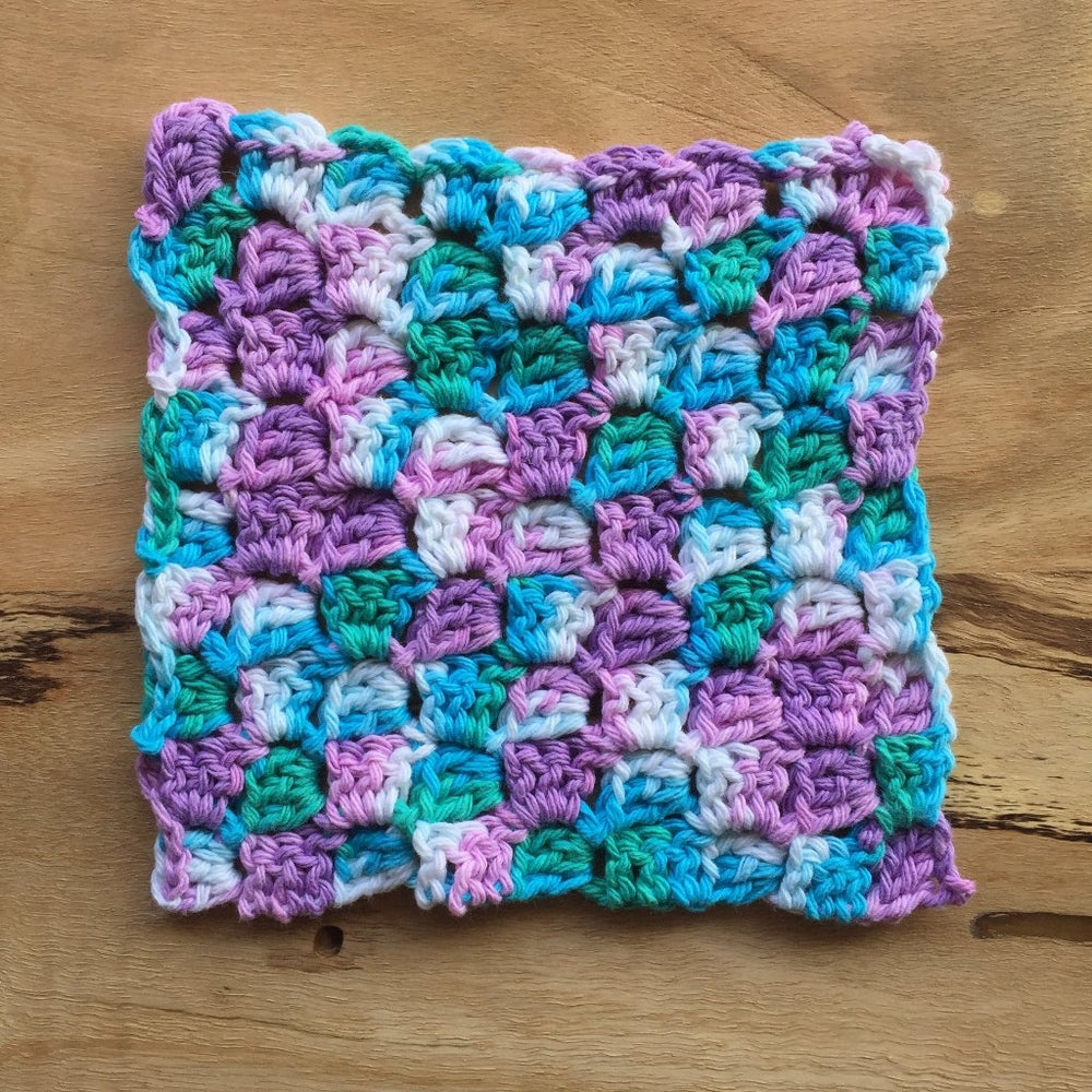 Square Crocheted Cotton Dish Cloth by Paula W