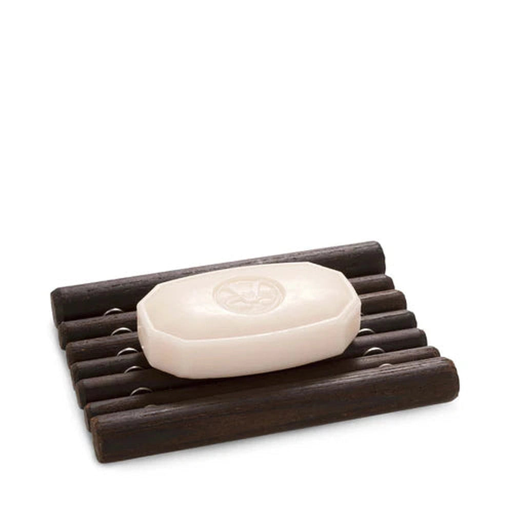 Redecker Thermowood Soap Dish with Dark Brown Finish, Urban Revolution.