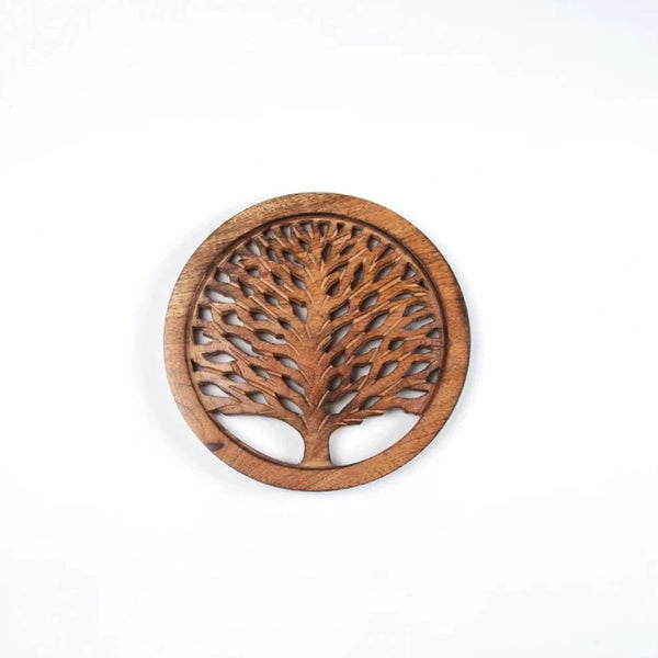 Hand Carved Wooden Trivet - Tree of Life | Fair Go Trading | Urban ...