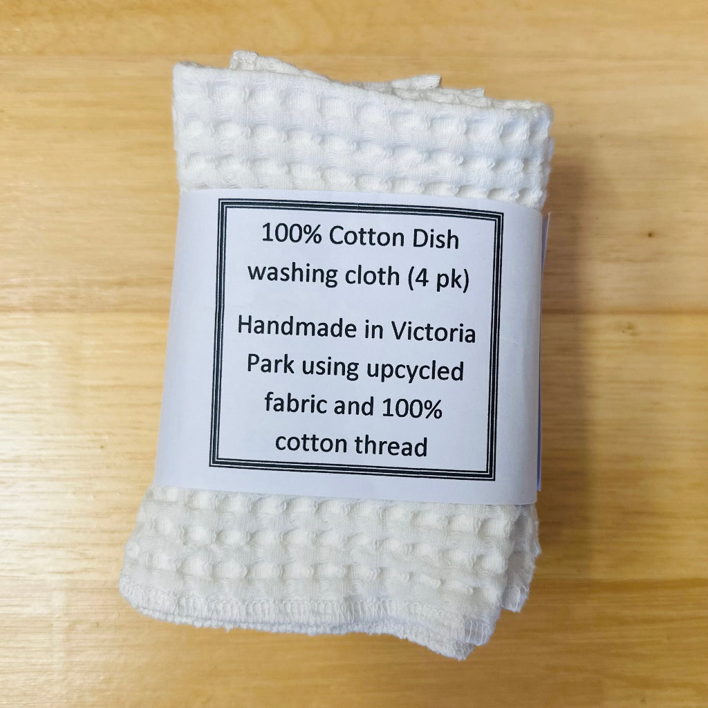 PaulaW 100% Waffle Cotton Dish Cloth - 4 Pack.