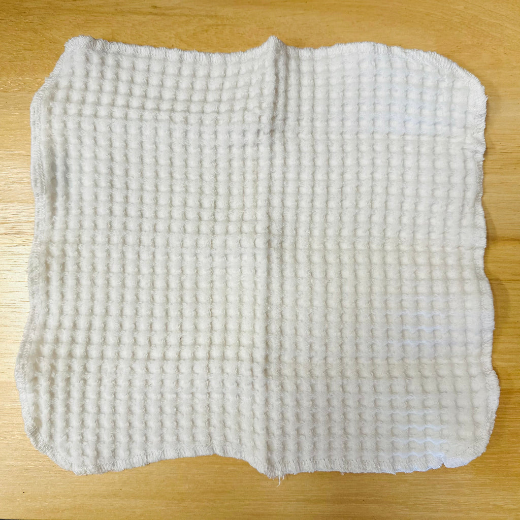 PaulaW 100% Waffle Cotton Dish Cloth - White.