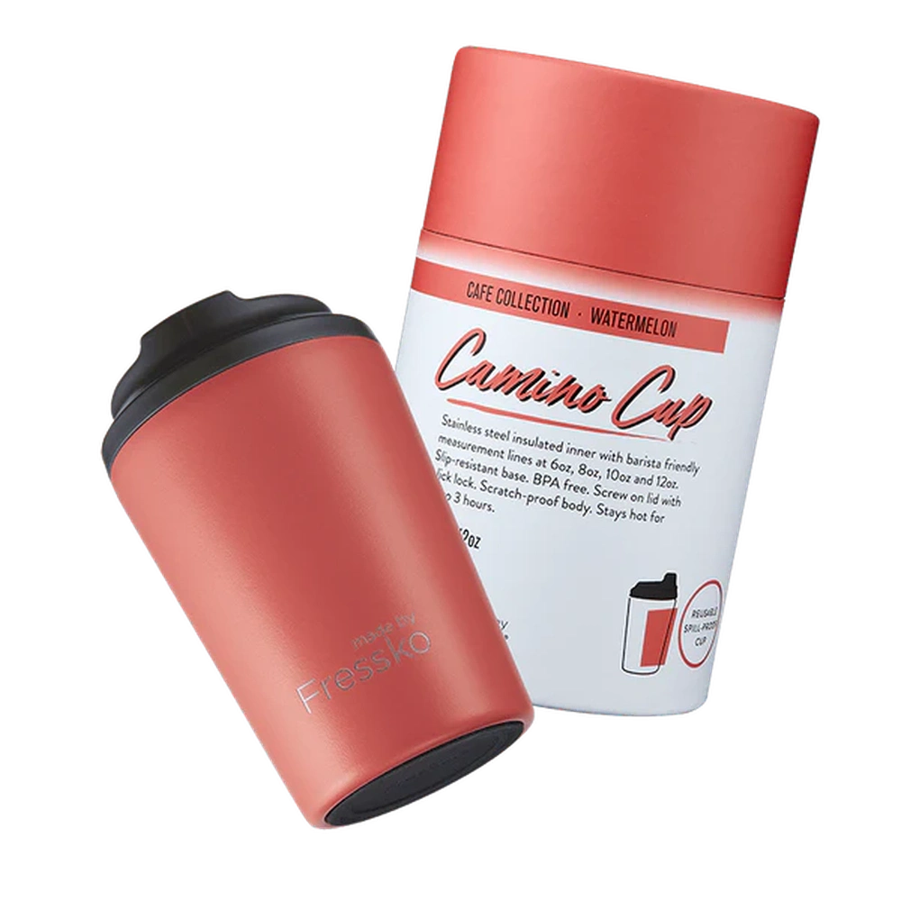 The Camino Insulated Coffee Cup, from Fressko in Watermelon - Urban Revolution