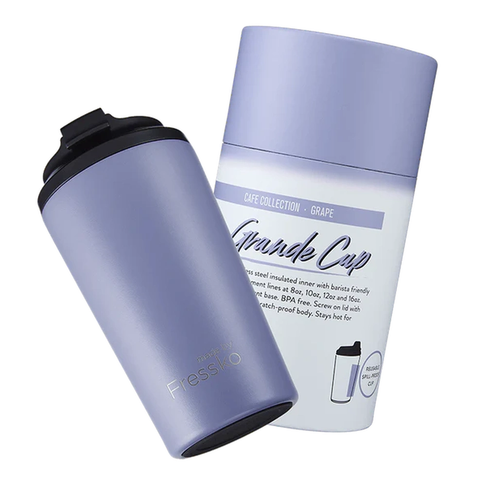 The Grande Insulated Coffee Cup, from Fressko in Grape - Urban Revolution