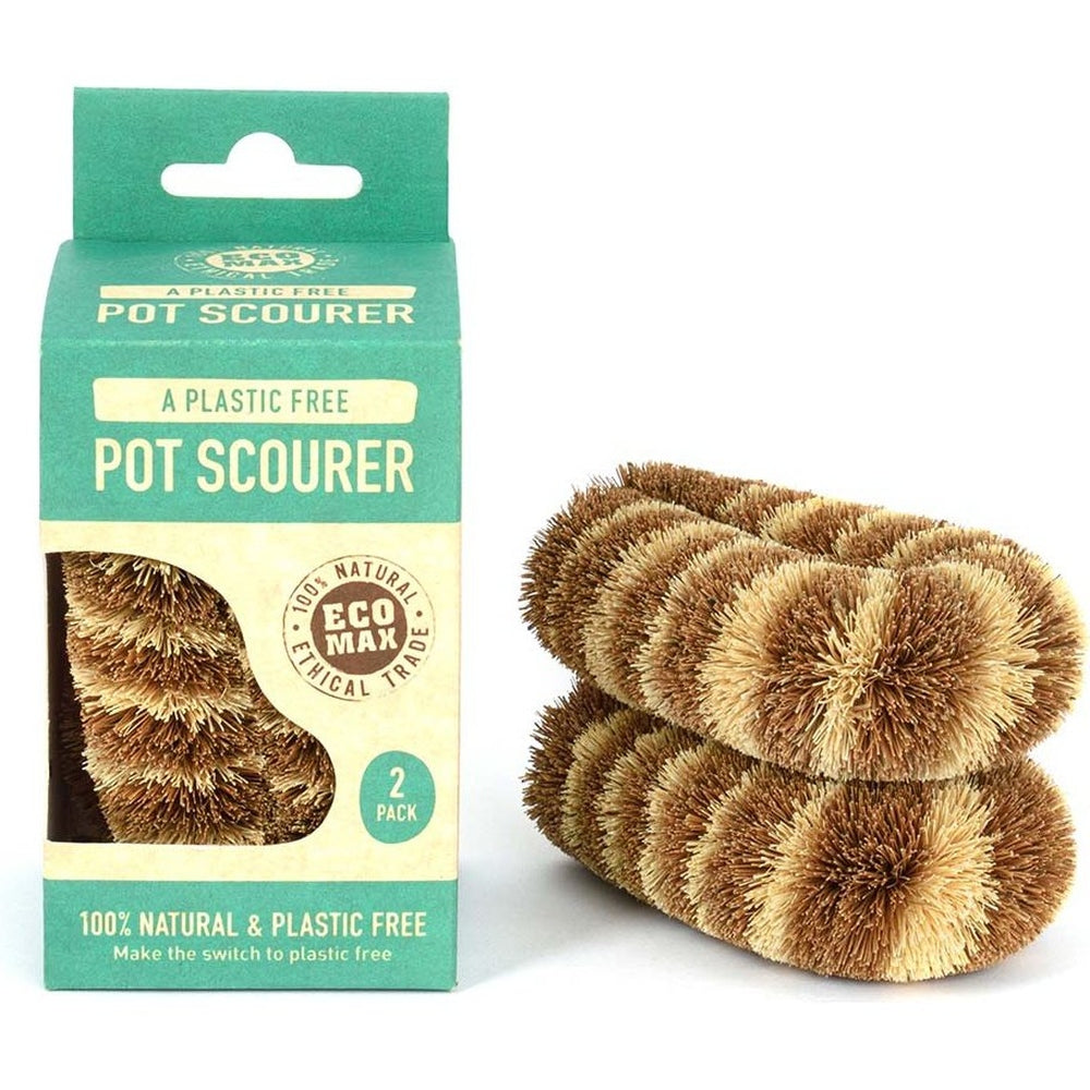 Eco Max Plastic Free Pot Scourer - Pack of 2 - Urban Revolution