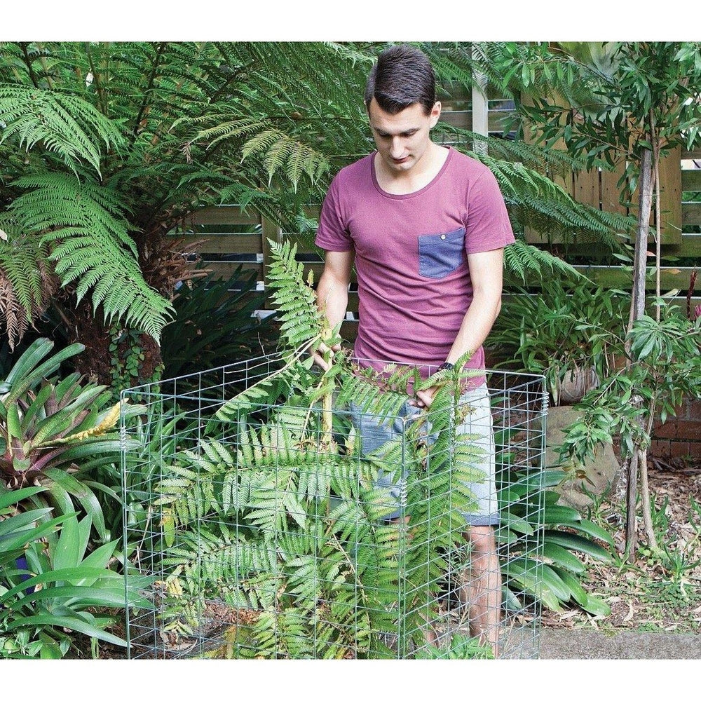 Garden Compost Storage Cage Outdoor Setup