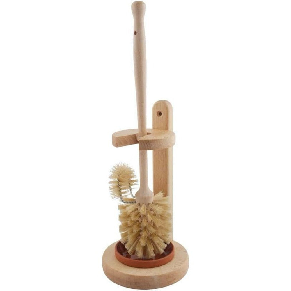 Nordic-Style Toilet Brush With Stand, By Redecker