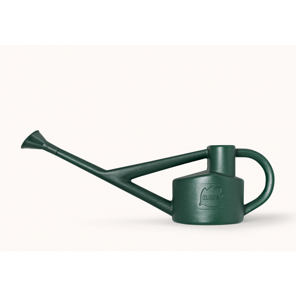 The &quot;Sutton Splash&quot; 4 Pint Recycled Plastic Watering Can from Haws in Dark Green.