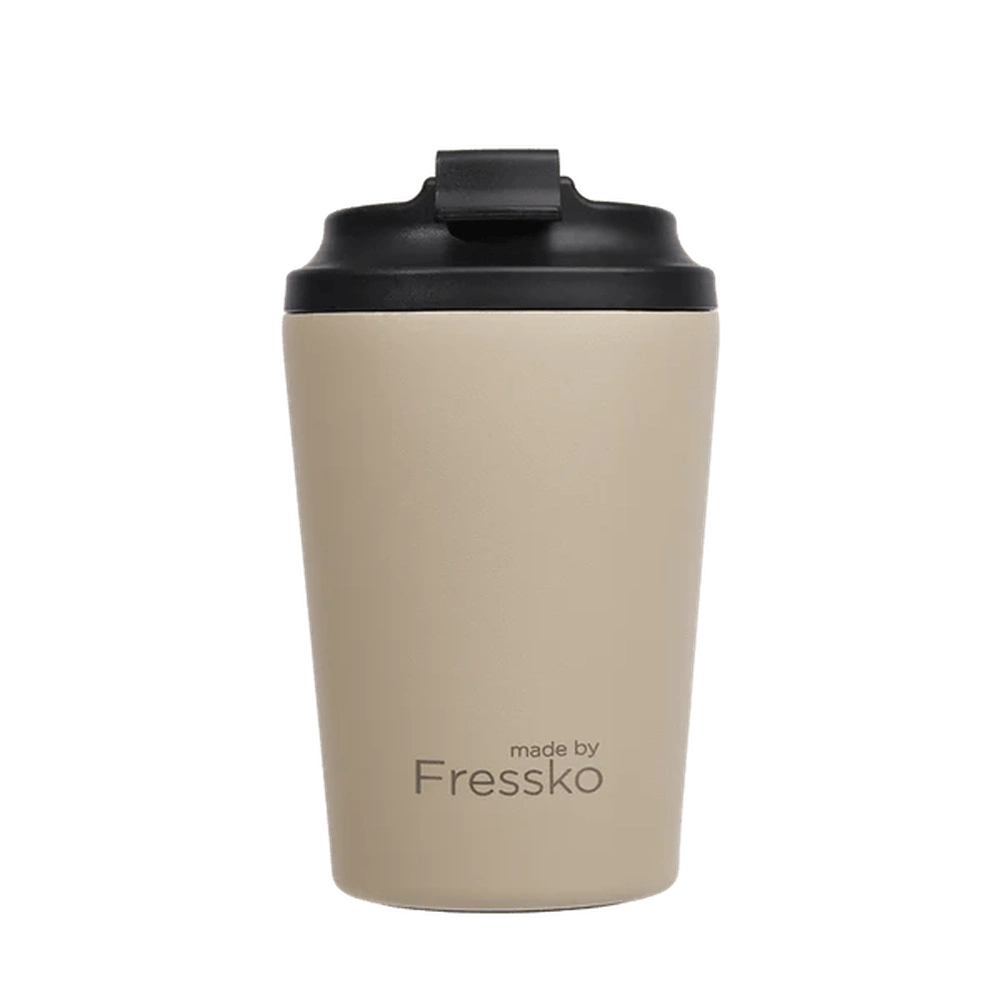 The Camino 340ml (12oz) Ceramic Lined Insulated Coffee Cup in Oat, by Fressko - Urban Revolution